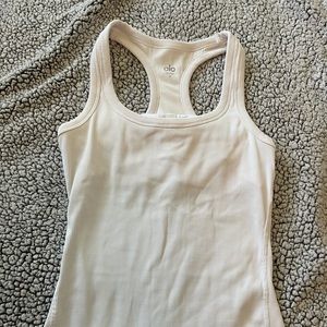 Alo Yoga Ribbed Bra Tank - Ivory